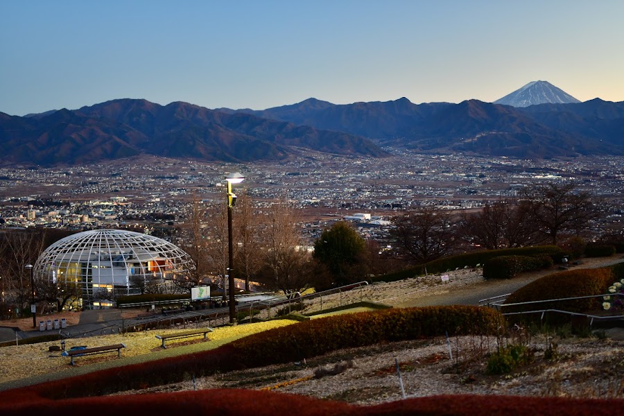 山梨県笛吹川フルーツ公園の写真
